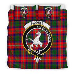 Riddell Family Tartan Crest Bedding Set