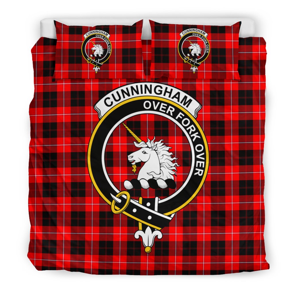 Cunningham Tartan Crest Bedding Set