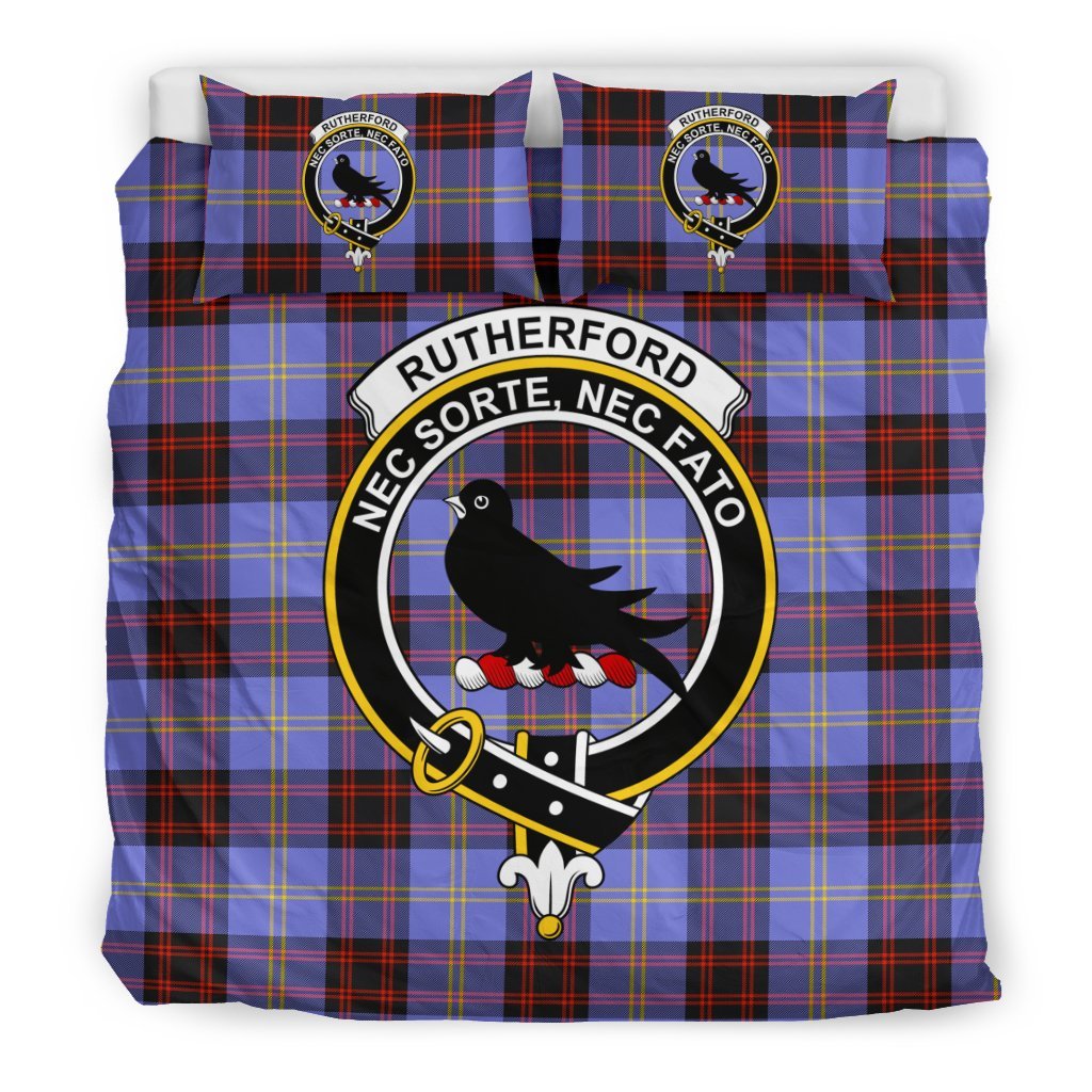 Rutherford Family Tartan Crest Bedding Set