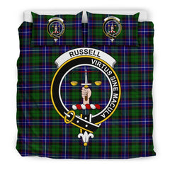 Russell Tartan Crest Bedding Set