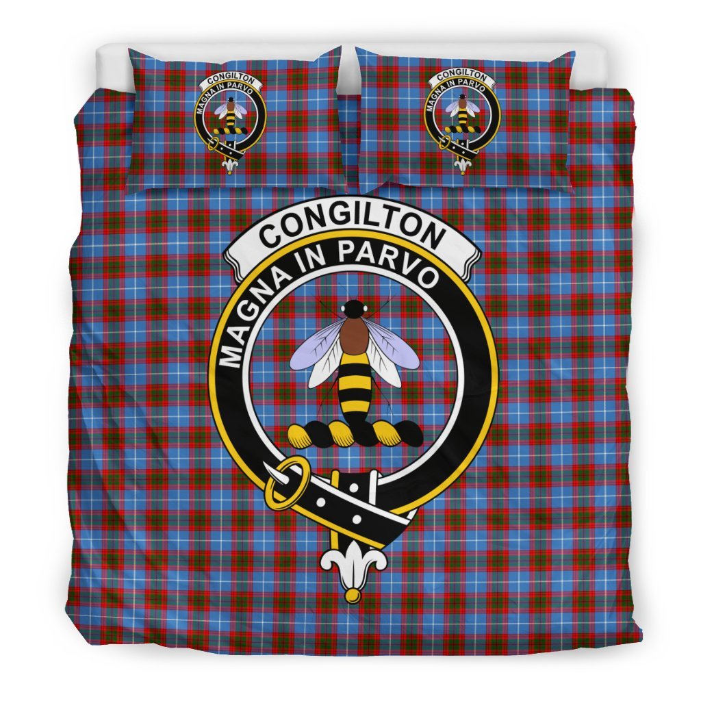 Congilton Family Tartan Crest Bedding Set