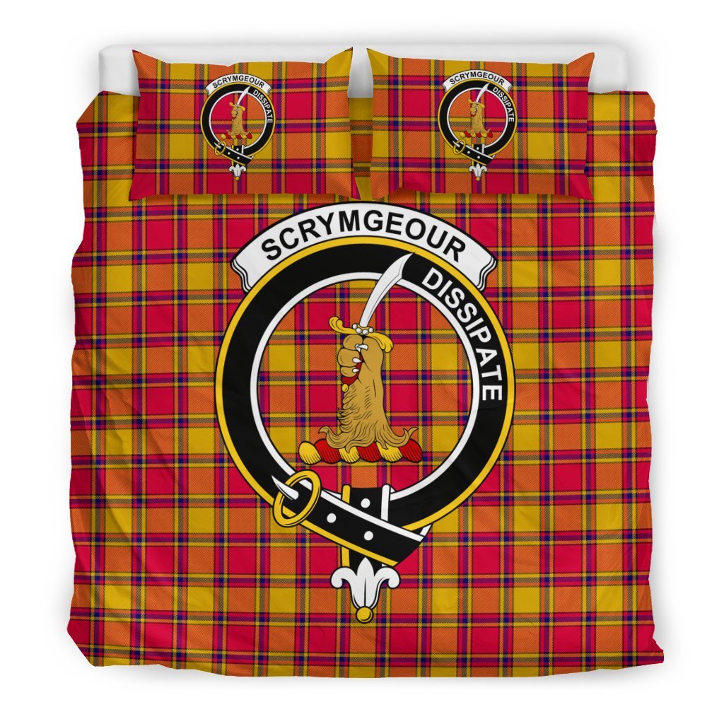 Scrymgeour Family Tartan Crest Bedding Set