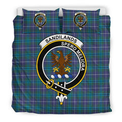 Sandilands Family Tartan Crest Bedding Set