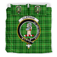 Clephan (Or Clephane) Family Tartan Crest Bedding Set