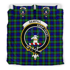 Sempill (Or Semple) Family Tartan Crest Bedding Set