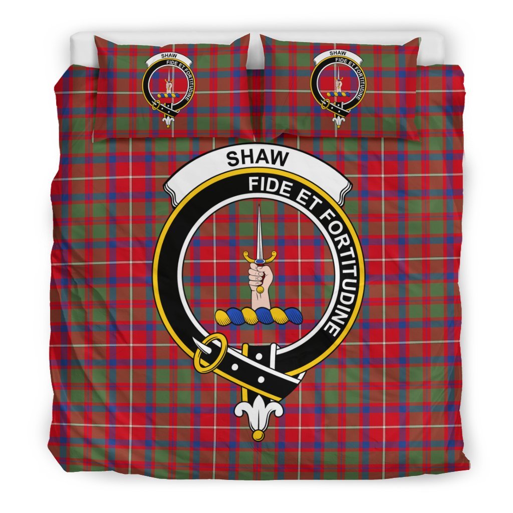 Shaw (Of Tordarroch) Family Tartan Crest Bedding Set