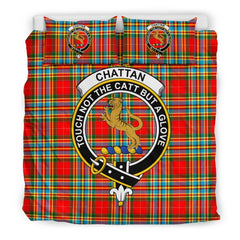 Chattan Family Tartan Crest Bedding Set