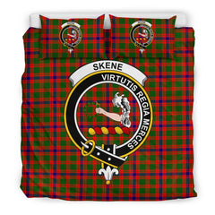 Skene Family Tartan Crest Bedding Set