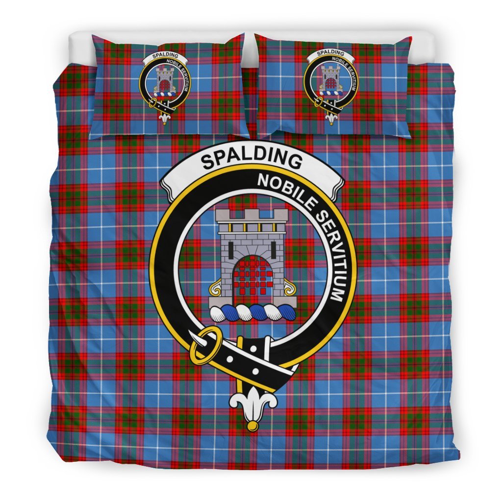 Spalding Family Tartan Crest Bedding Set