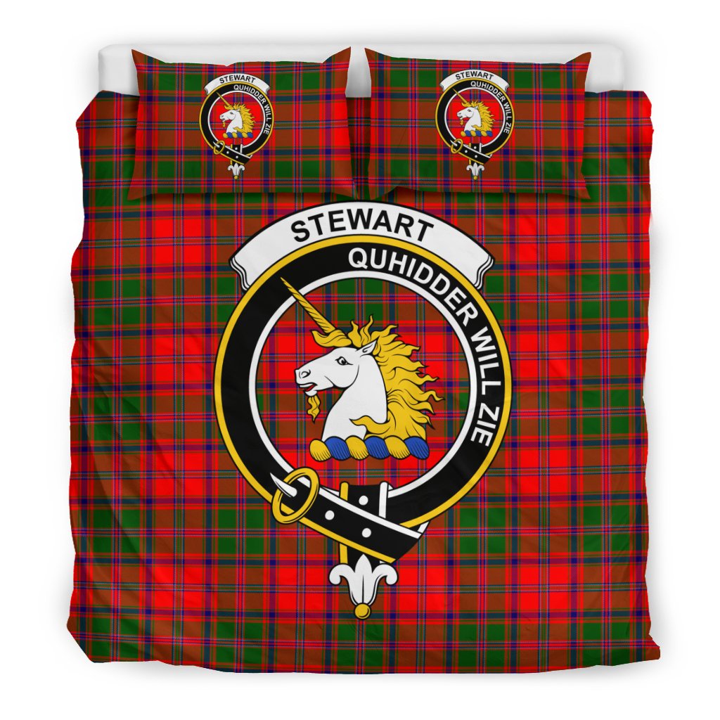 Stewart (Of Appin) Family Tartan Crest Bedding Set