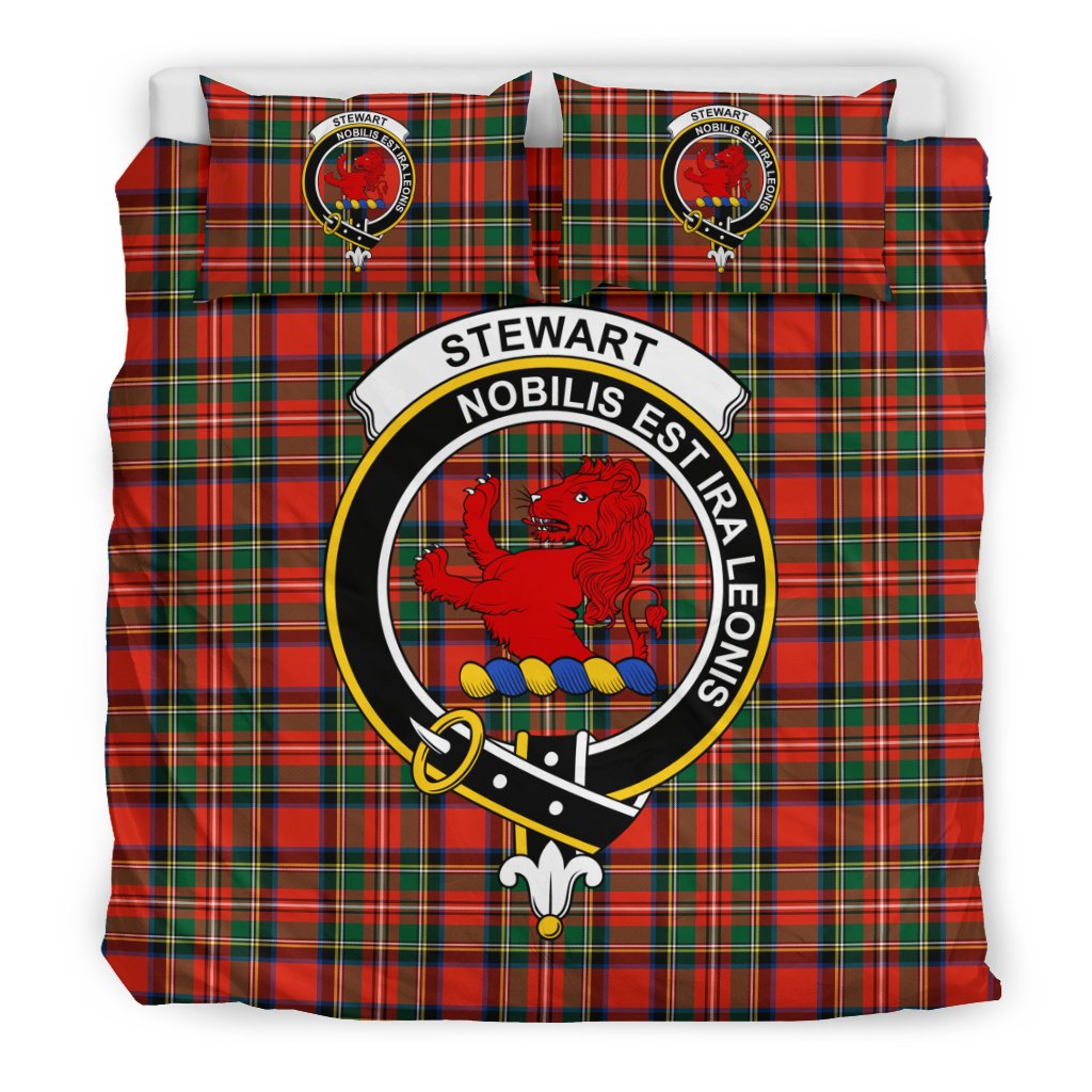 Stewart (Stuart) Of Bute Family Tartan Crest Bedding Set