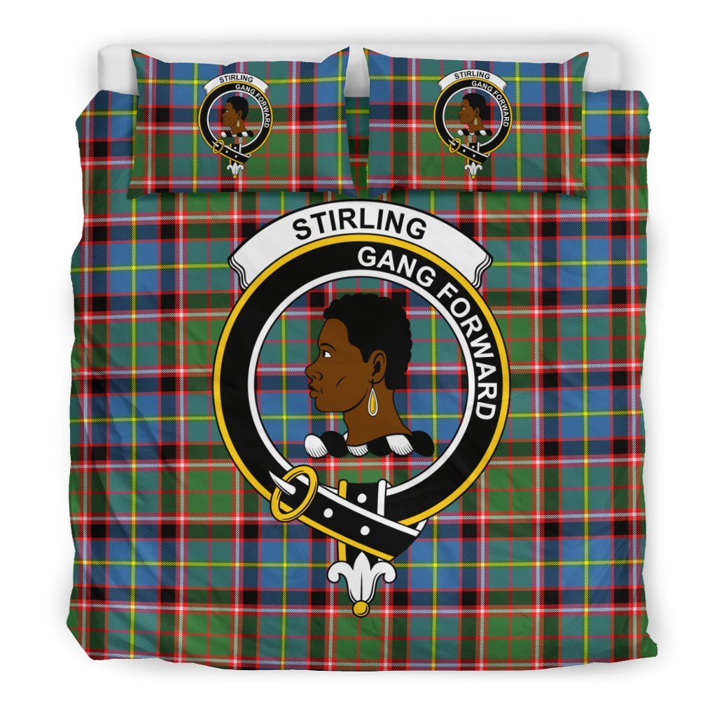 Stirling (Of Keir) Family Tartan Crest Bedding Set