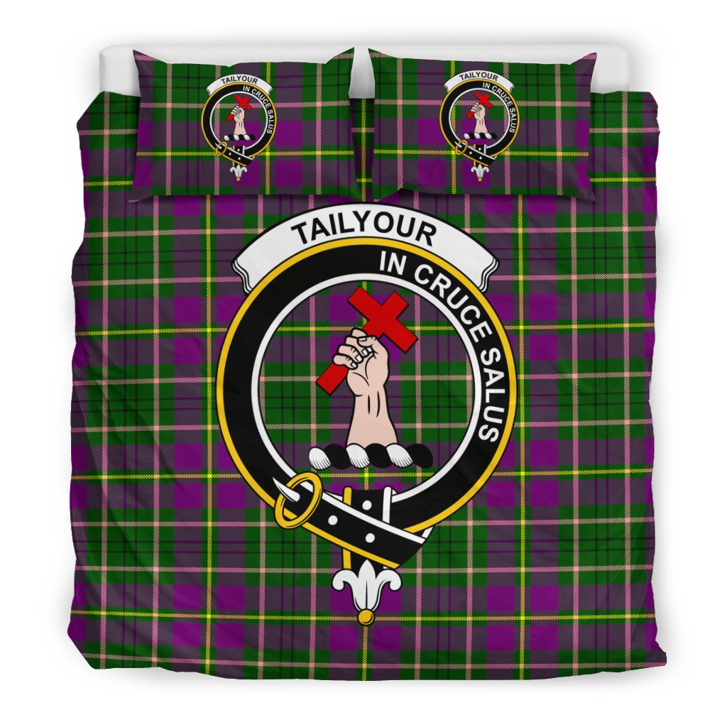 Tailyour (Or Taylor) Tartan Crest Bedding Set