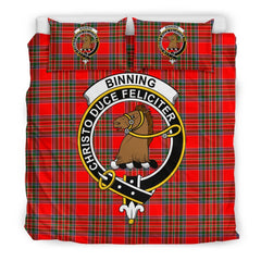 Binning (Of Wallifoord) Family Tartan Crest Bedding Set