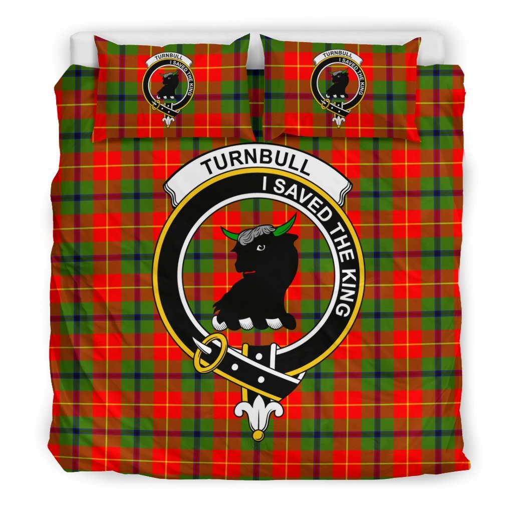 Turnbull Family Tartan Crest Bedding Set