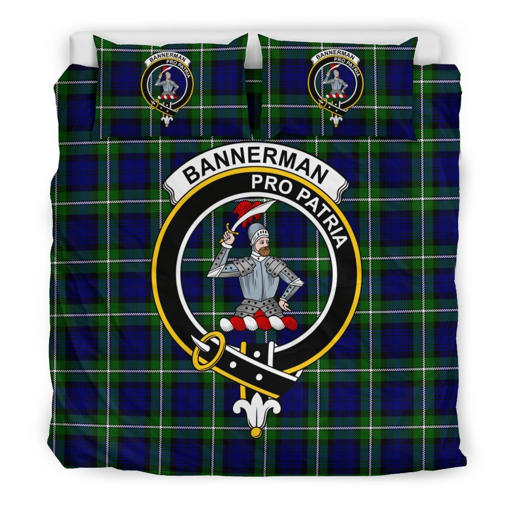 Bannerman Family Tartan Crest Bedding Set