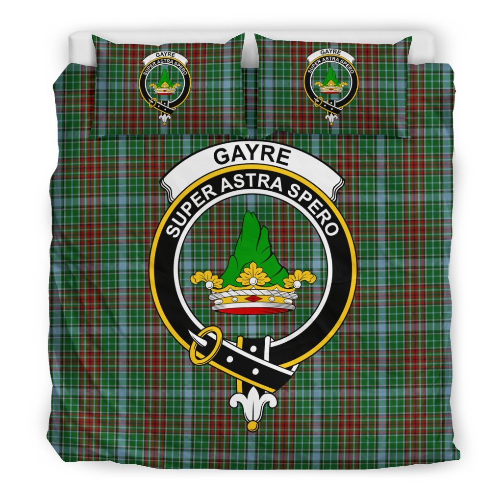 Gayre Family Tartan Crest Bedding Set