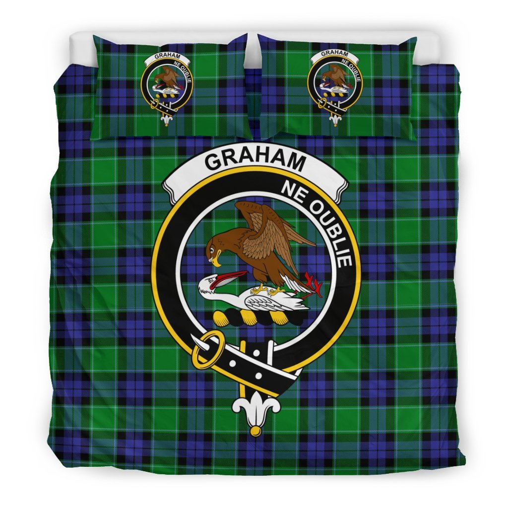 Graham Of Menteith Family Tartan Crest Bedding Set