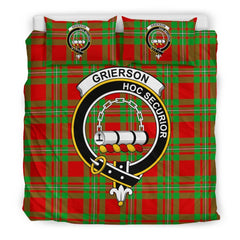 Grierson Family Tartan Crest Bedding Set