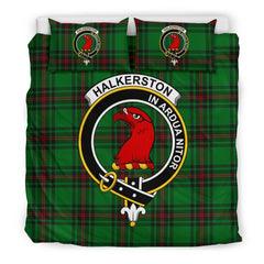 Halkerston Family Tartan Crest Bedding Set