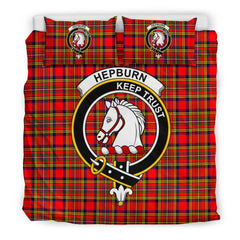 Hepburn Family Tartan Crest Bedding Set