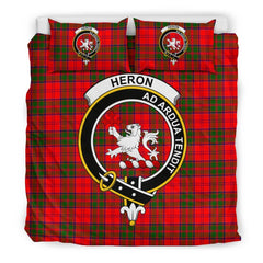 Heron Family Tartan Crest Bedding Set