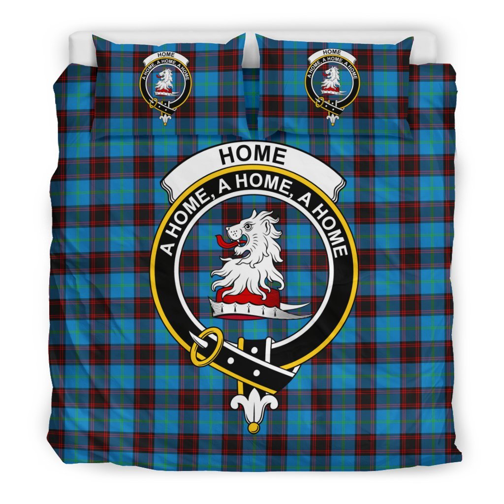 Home (Or Hume) Family Tartan Crest Bedding Set