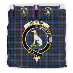 Hunter Tartan Crest Bedding Set