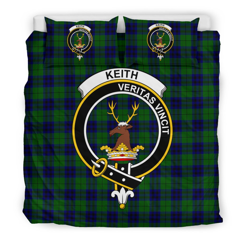 Keith Modern Tartan Crest Bedding Set