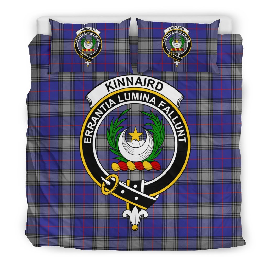 Kinnaird Family Tartan Crest Bedding Set