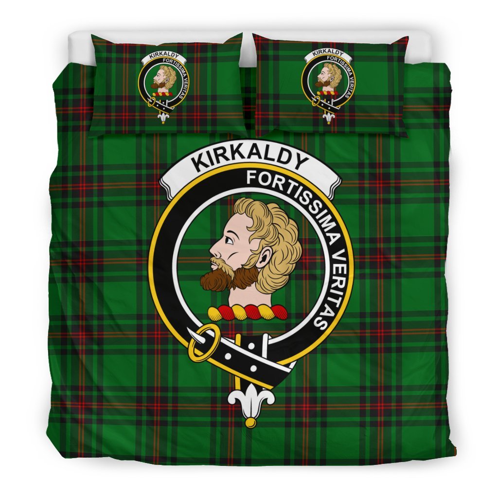 Kirkaldy (Of Grange) Family Tartan Crest Bedding Set