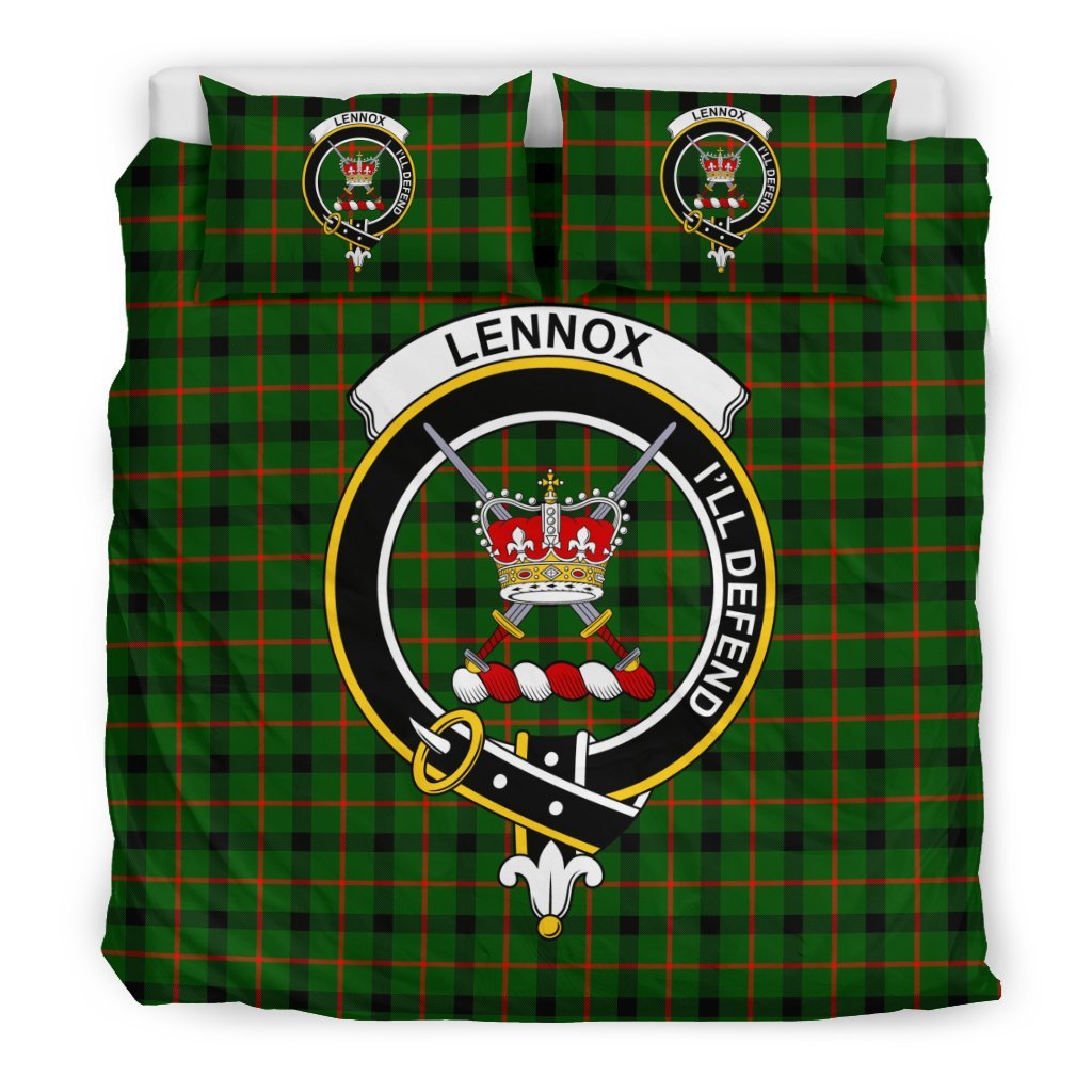 Lennox (Elnnox Kincaid) Family Tartan Crest Bedding Set