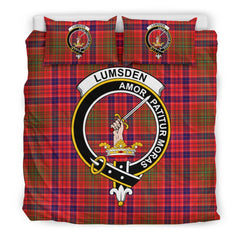 Lumsden Family Tartan Crest Bedding Set