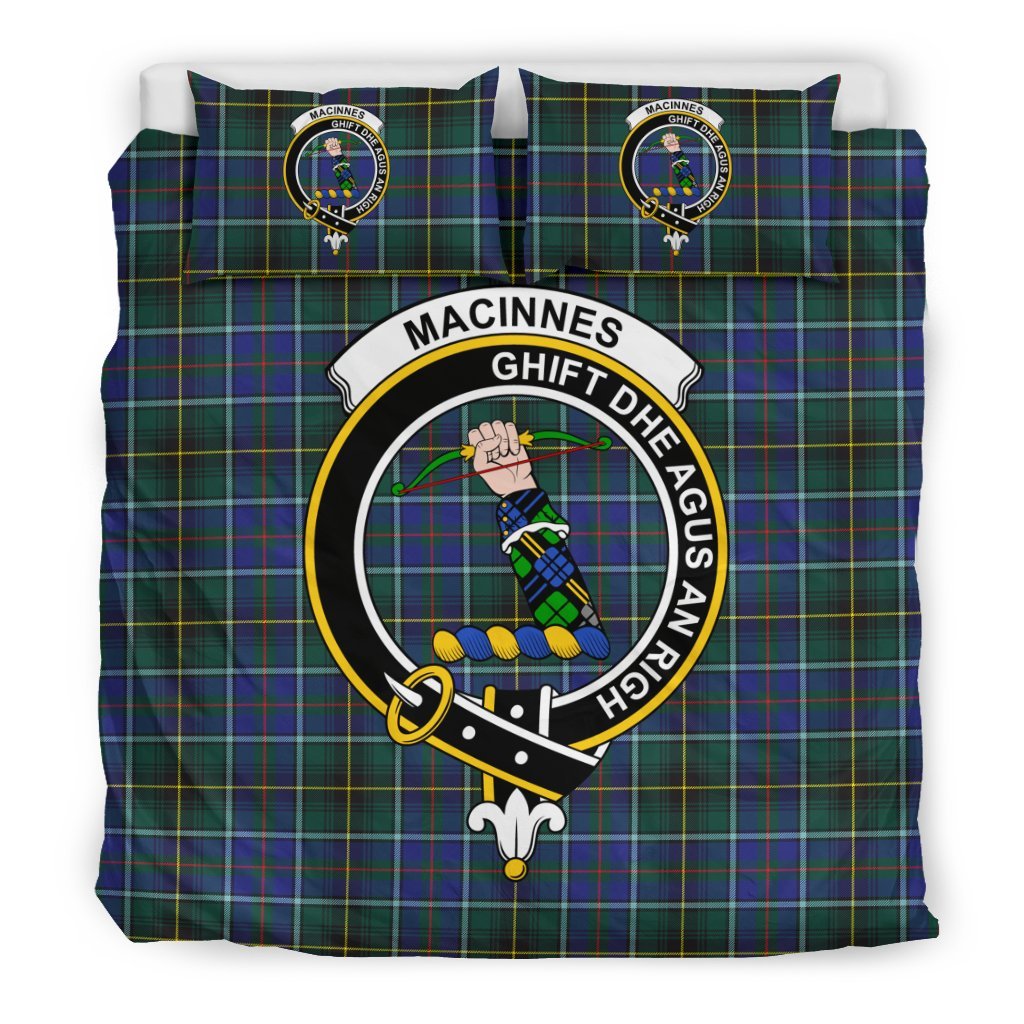 Macinnes Family Tartan Crest Bedding Set