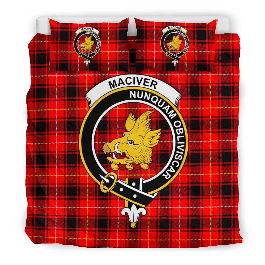 Maciver Tartan Crest Bedding Set