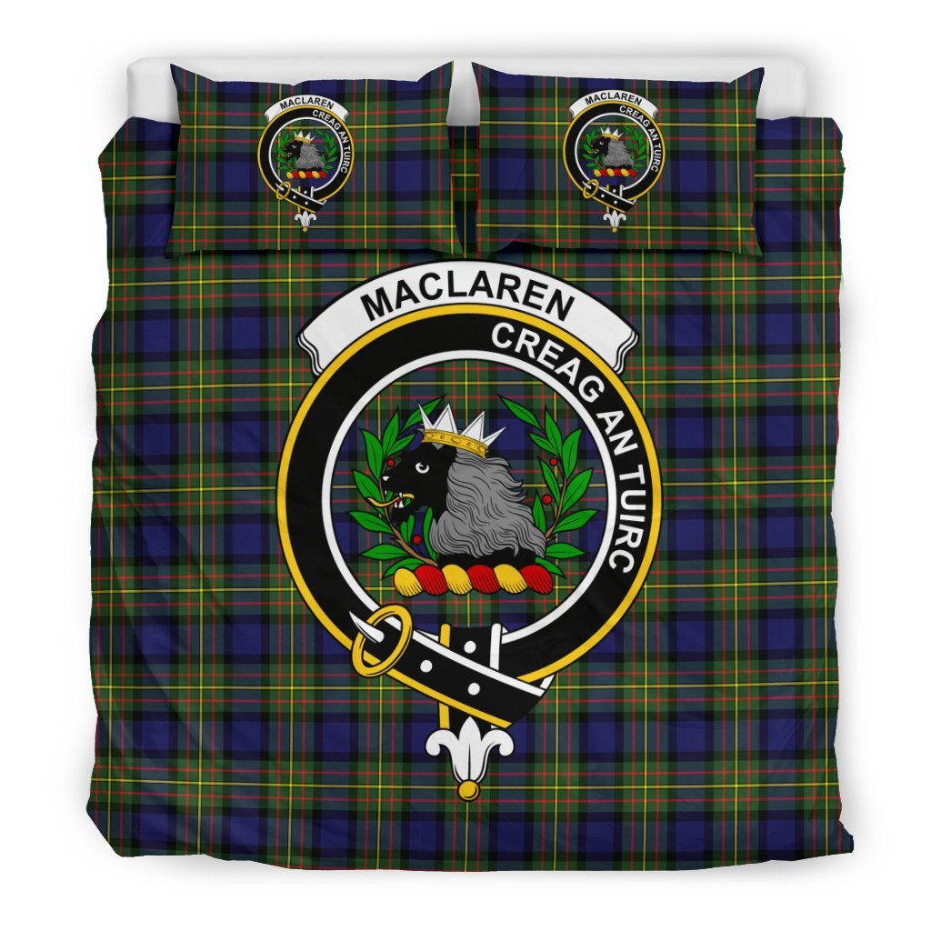 Maclaren Family Tartan Crest Bedding Set