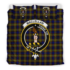 Maclellan Family Tartan Crest Bedding Set