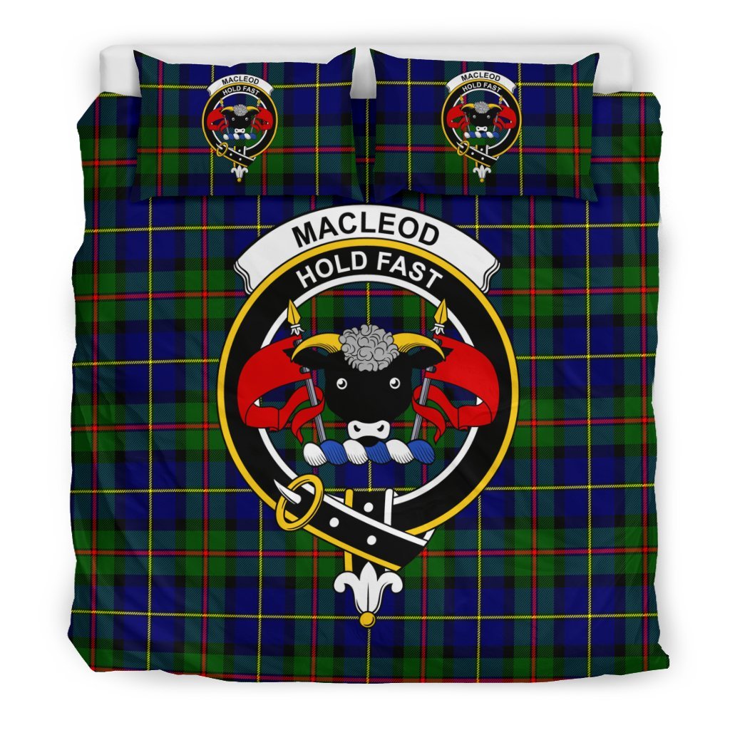 Macleod Family Tartan Crest Bedding Set