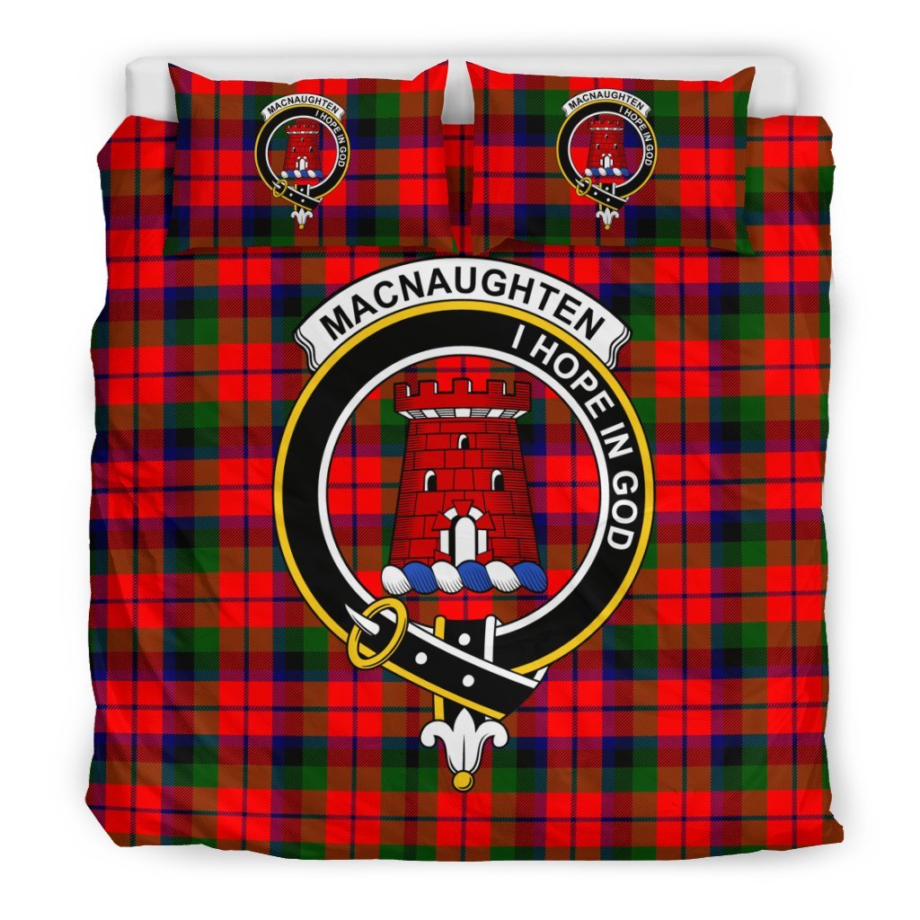 Macnaughten Family Tartan Crest Bedding Set