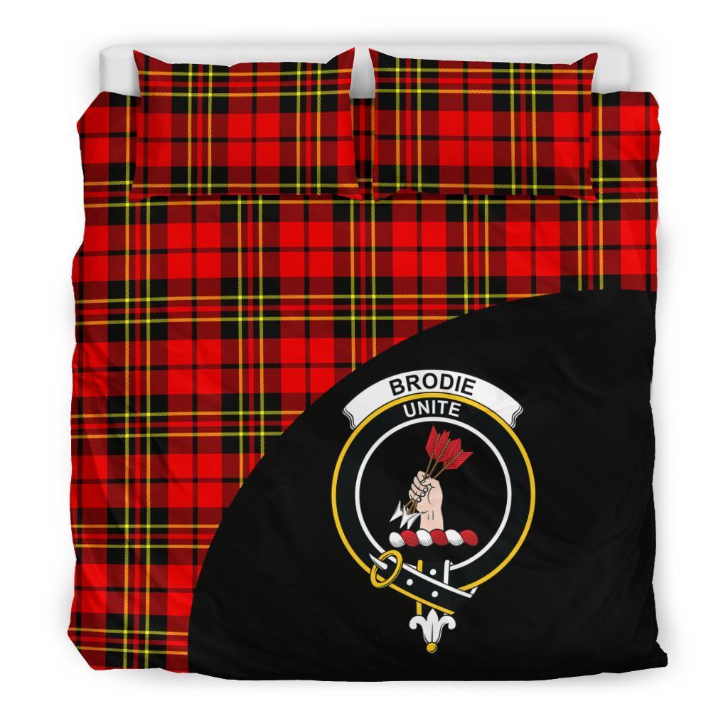 Brodie Modern Family Tartan Crest Wave Style Bedding Set