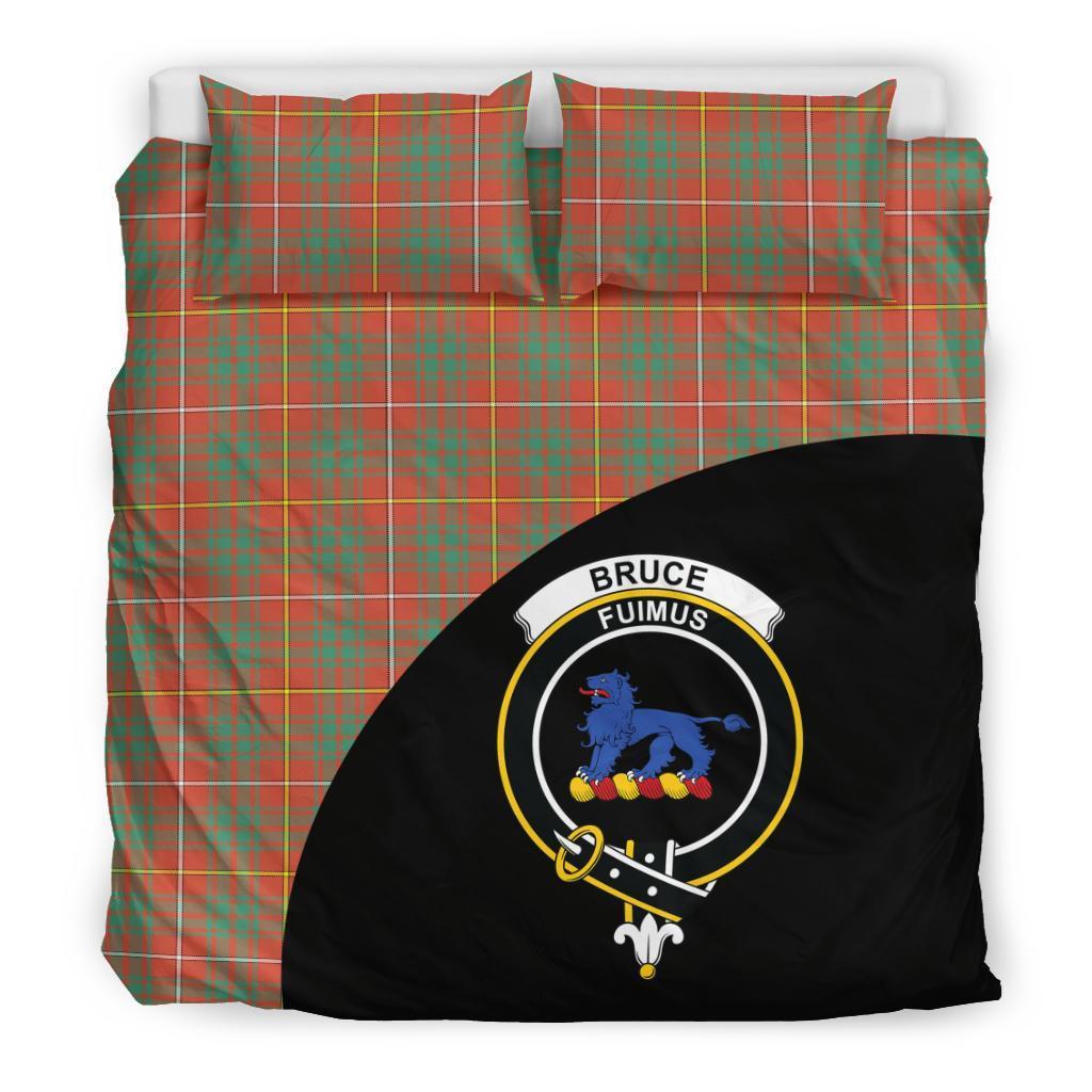 Bruce Ancient Family Tartan Crest Wave Style Bedding Set