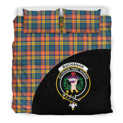 Buchanan Ancient Family Tartan Crest Wave Style Bedding Set