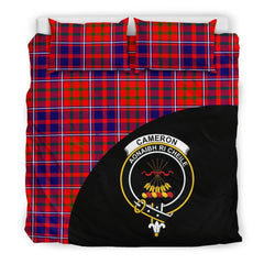 Cameron of Lochiel Modern Family Tartan Crest Wave Style Bedding Set