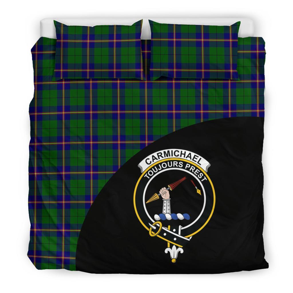 Carmichael Modern Family Tartan Crest Wave Style Bedding Set