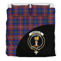 Chisholm Hunting Modern Family Tartan Crest Wave Style Bedding Set