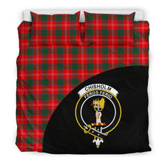 Chisholm Modern Family Tartan Crest Wave Style Bedding Set