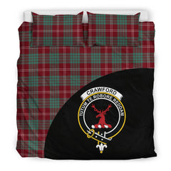 Crawford Modern Tartan Crest Wave Style Bedding Set