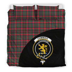 Cumming Hunting Modern Family Tartan Crest Wave Style Bedding Set