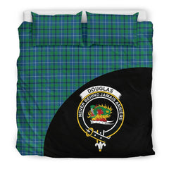 Douglas Ancient Family Tartan Crest Wave Style Bedding Set