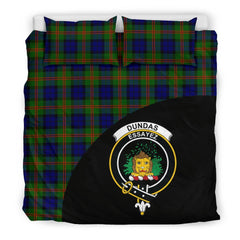 Dundas Modern 02 Family Tartan Crest Wave Style Bedding Set